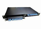 Оптический мультиплексор DWDM 1x8, каналы 30-37 (LC/UPC), COM (LC/UPC), 1/4LGX